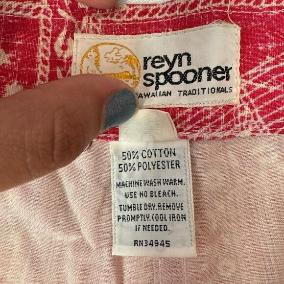 Reyn Spooner Men’s Hawaiian Shorts 40 Vintage Cotton Polyester - Picture 4 of 4
